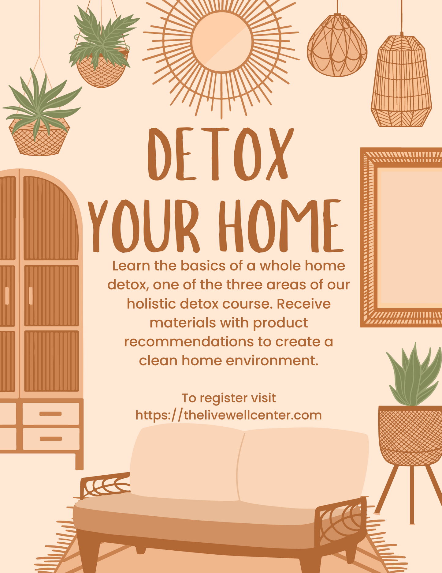 Detox Your Home Class - April 3, 2024 6:00-7:00PM