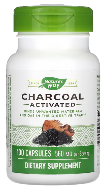 Charcoal Activated - 100 Capsules