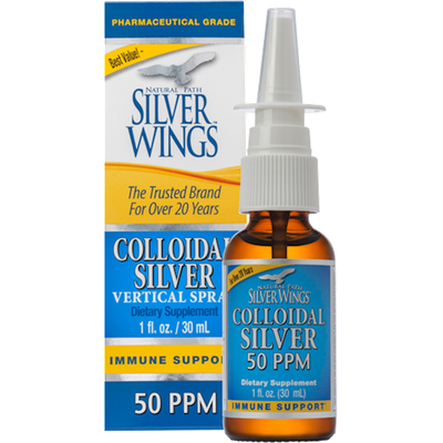 Sinus Relief - Colloidal Silver 50PPM Vertical Spray - 1 fl. oz./30ml