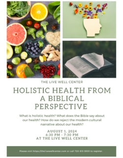 Biblical Holistic Health Class