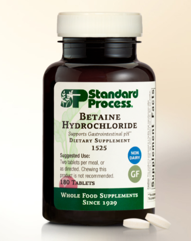 Betaine Hydrochloride - 180 tablets - Standard Process